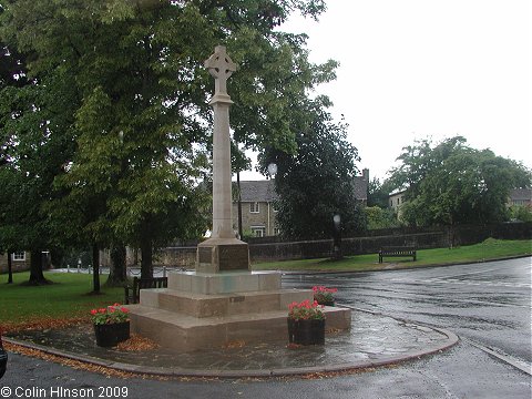 The World War I memorial at Thorp Arch.