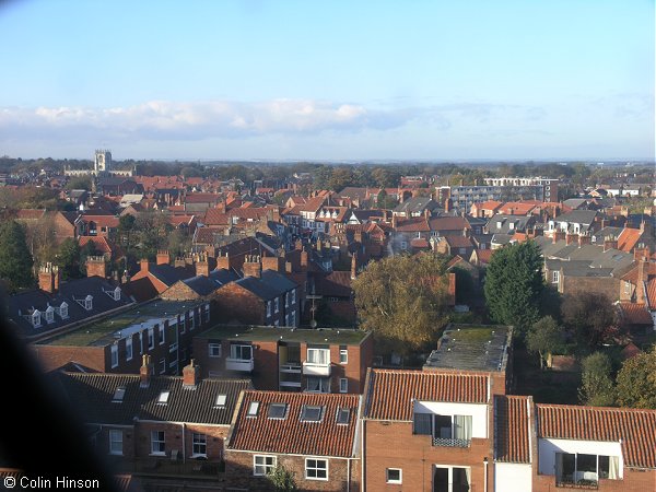 Across the town from the Minster Tower, Beverley