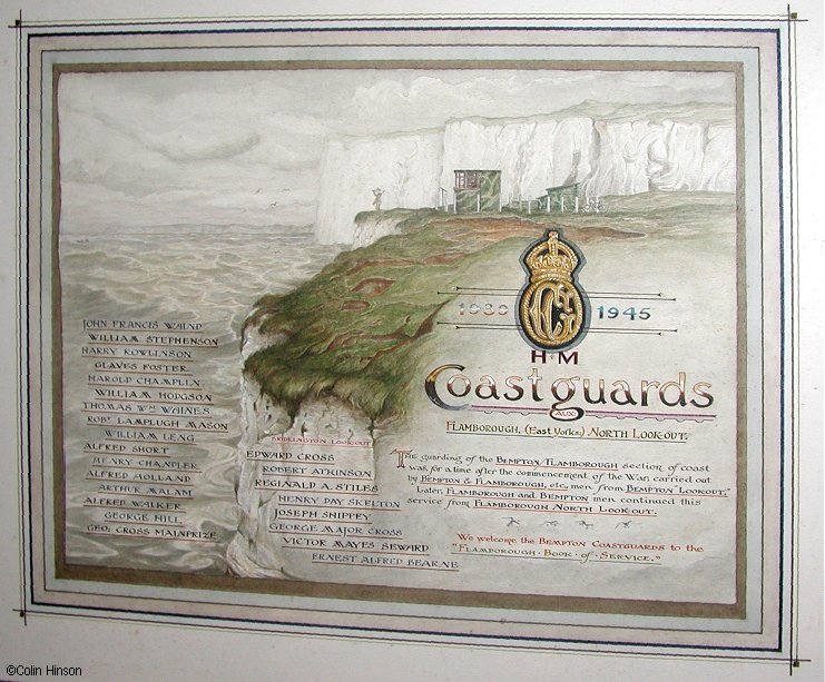 The Flamborough book of Service, Coastguards.
