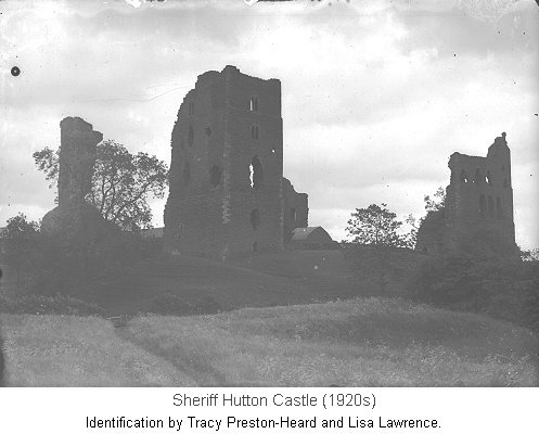 The Ruined Castle Sheriff Hutton, in the 1920s