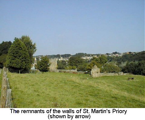 St. Martin's Priory wall remnants, Richmond