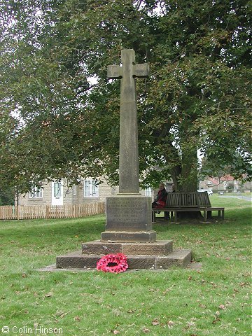 The War Memorial on the green at Hutton le Hole.