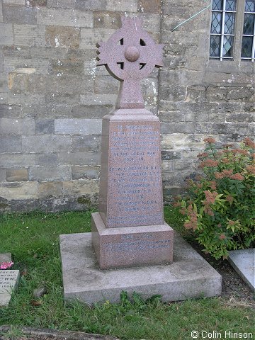 The War Memorial in St. Mary's Churchyard, Raskelf.