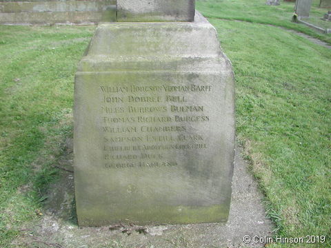 The War Memorial in the Churchyard at Robin Hood's Bay.