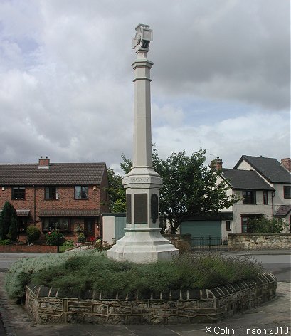 The World War I and World War II memorial at Allerton Bywater.