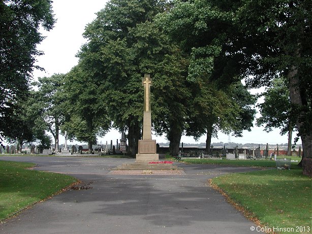 The World War I and II memorial at Altofts.