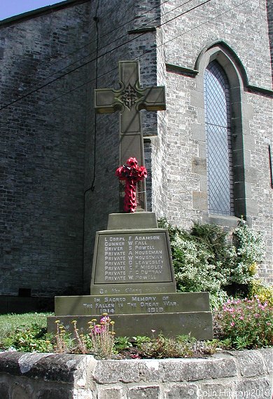 The World War I and World War II memorial at Arkendale.