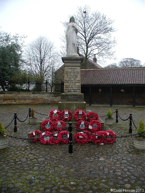 The World War I and II memorial at Boroughbridge