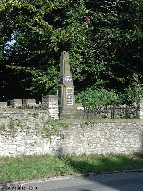 The World War I and World War II memorial at Brotherton.