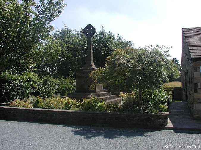 The World War I and II memorial at Embsay: