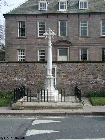 The 1914-1918 and 1939-45 War Memorial Cross and plaques at Harthill.