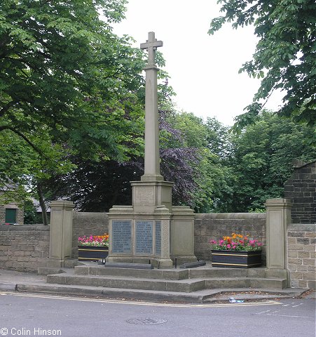 The War Memorial next to St. John's church, Penistone.