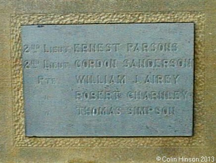 The World War I memorial at Rathmell