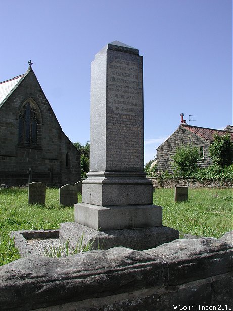 The World War I memorial at Scotton