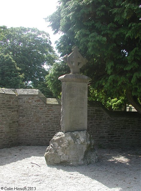 The World War I memorial at Stainforth