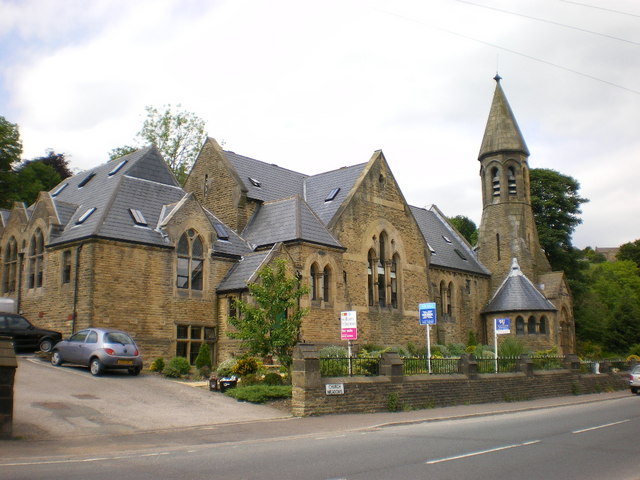 The former Congregational Church and attached Sunday School, Ripponden