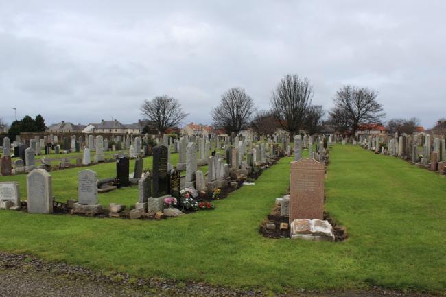 Prestonpans cemetery, general view