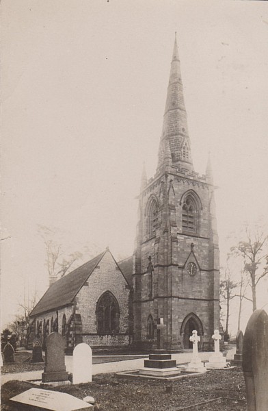 Postcard of St Margaret's Church Great Barr c1906