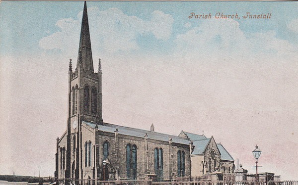 Postcard of Christ Church, Tunstall, c1905