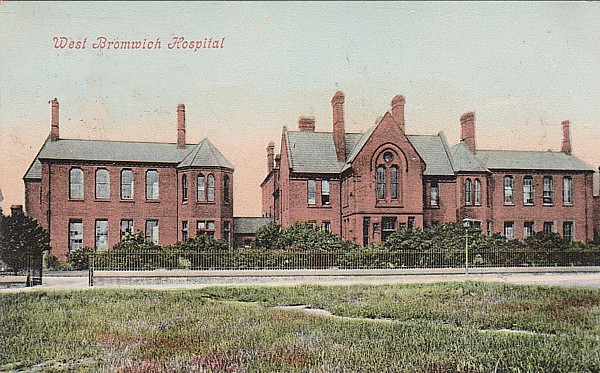 West Bromwich Hospital c1905 postcard