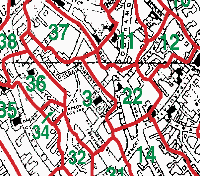 York Holy Trinity Kings Square boundaries map