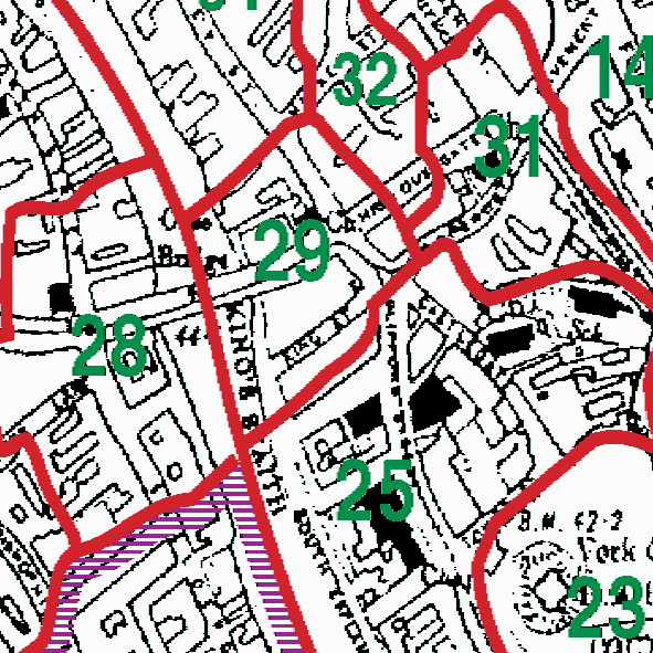 York St Michael boundaries map