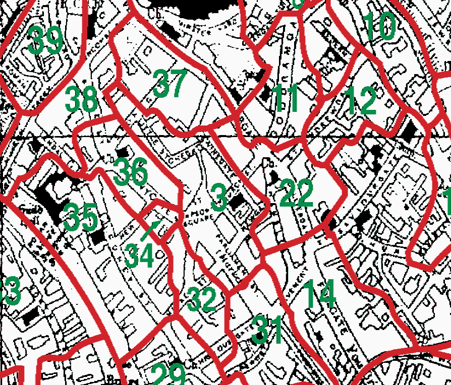 York St Sampson boundaries map