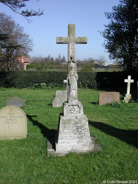 The 1914-1918 War Memorial in Acaster Selby Churchyard.
