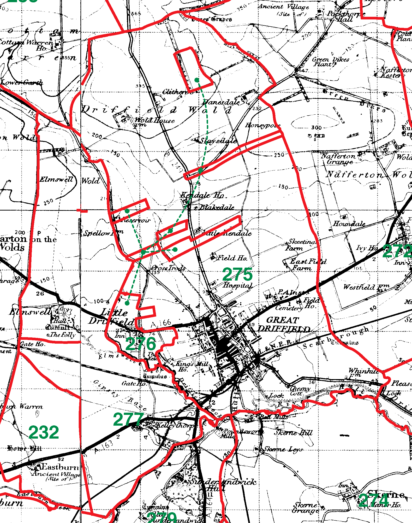 Great Driffield boundaries map