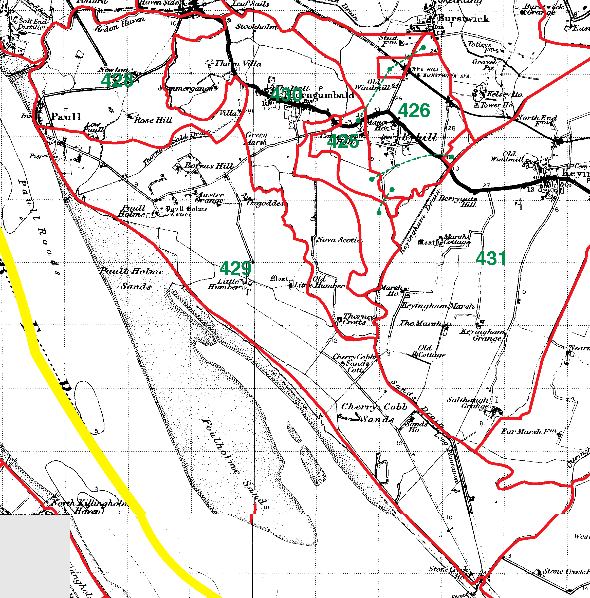 Paull boundaries map