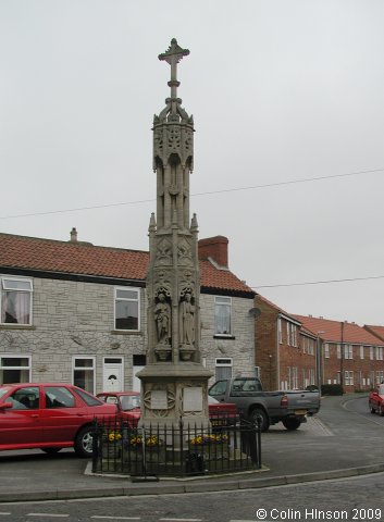 The World War I and II Memorial near the Minster in Howden.