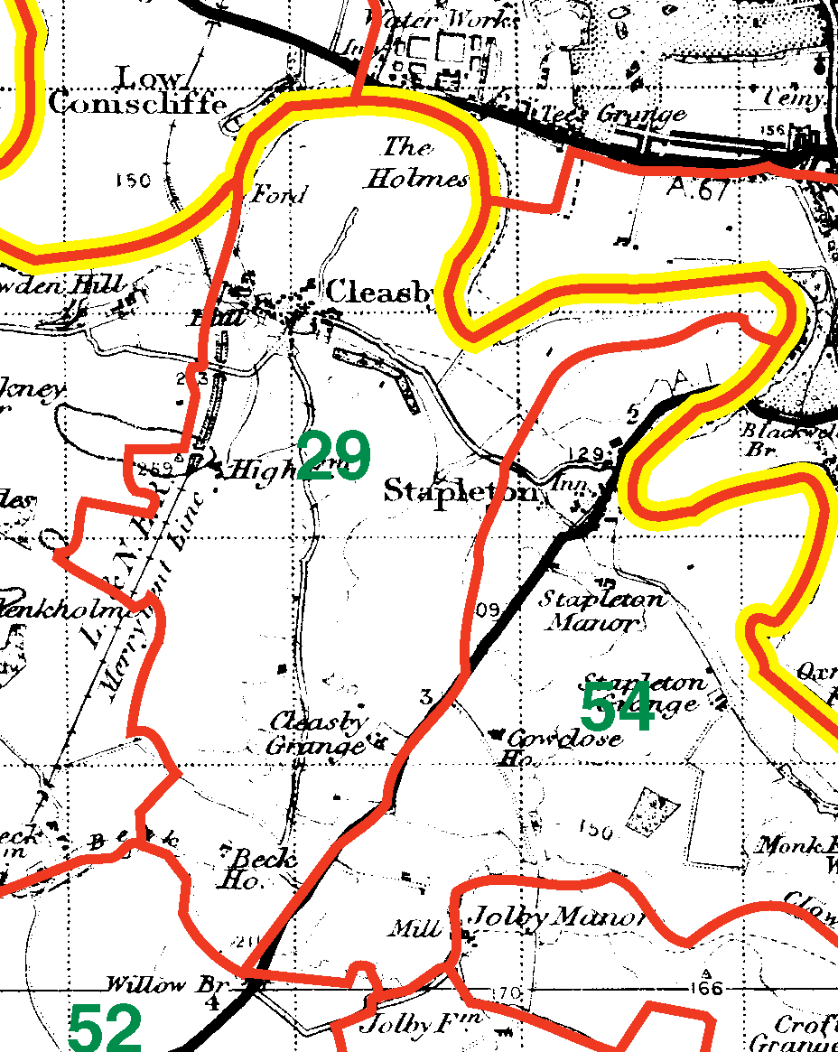 Cleasby boundaries map
