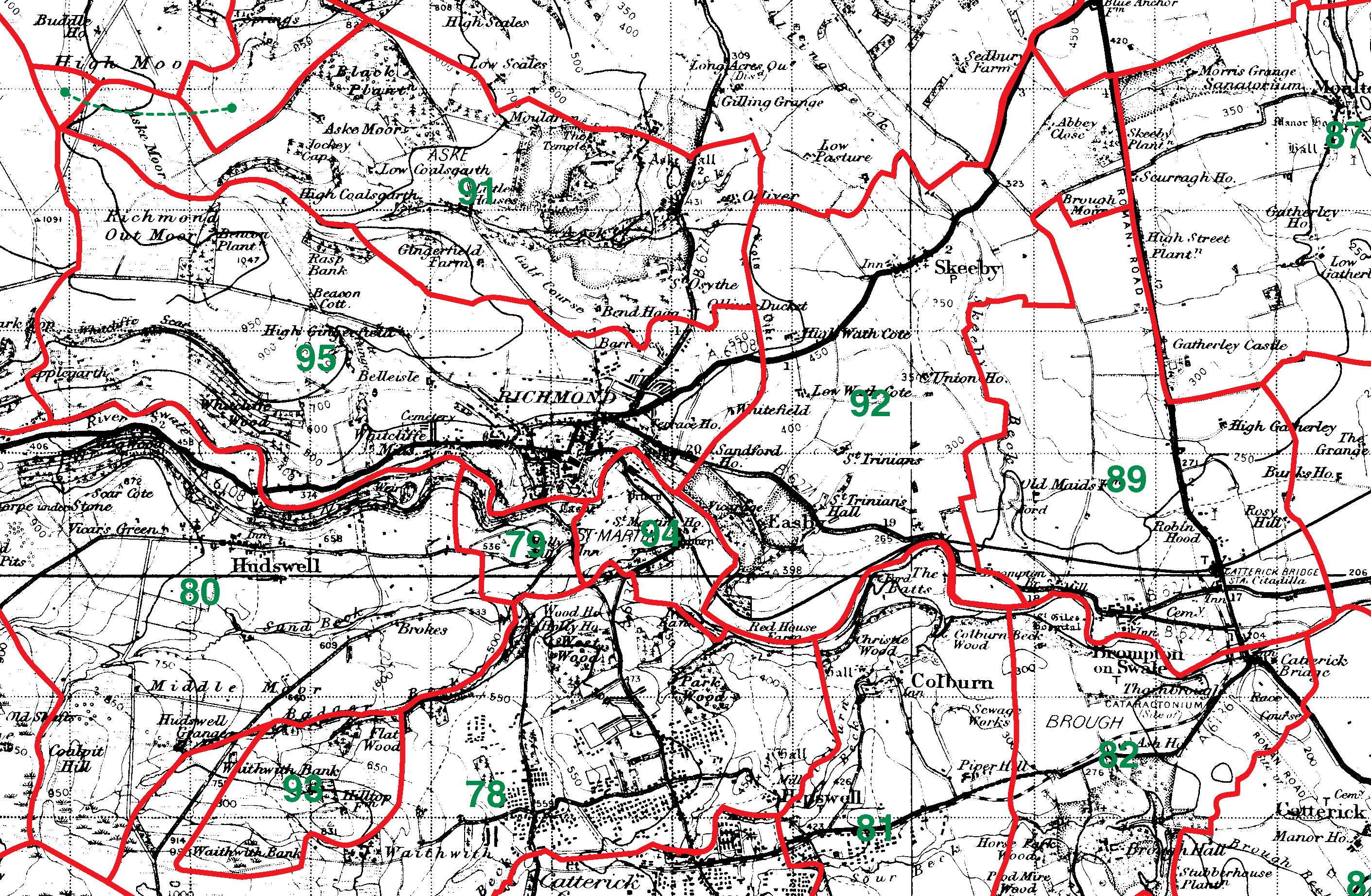 Easby boundaries map