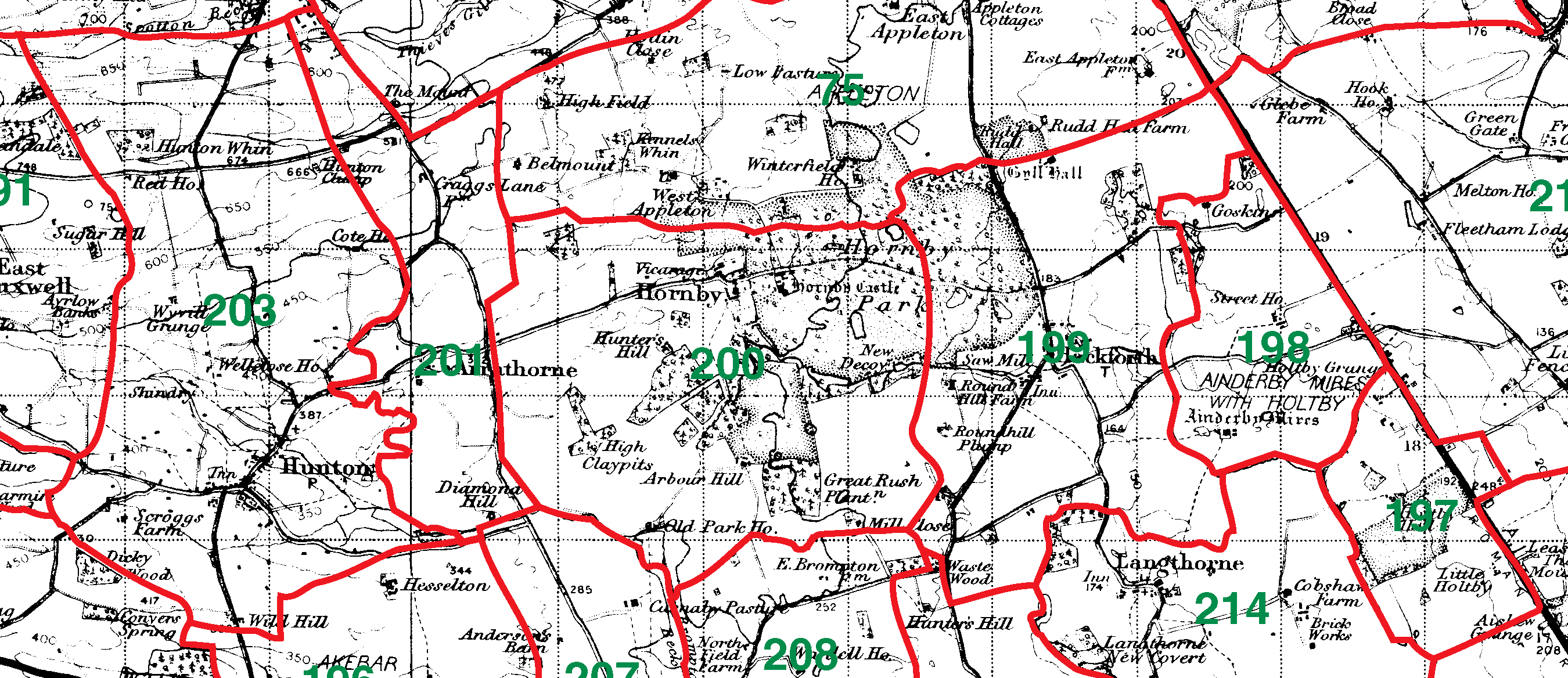 Hornby boundaries map
