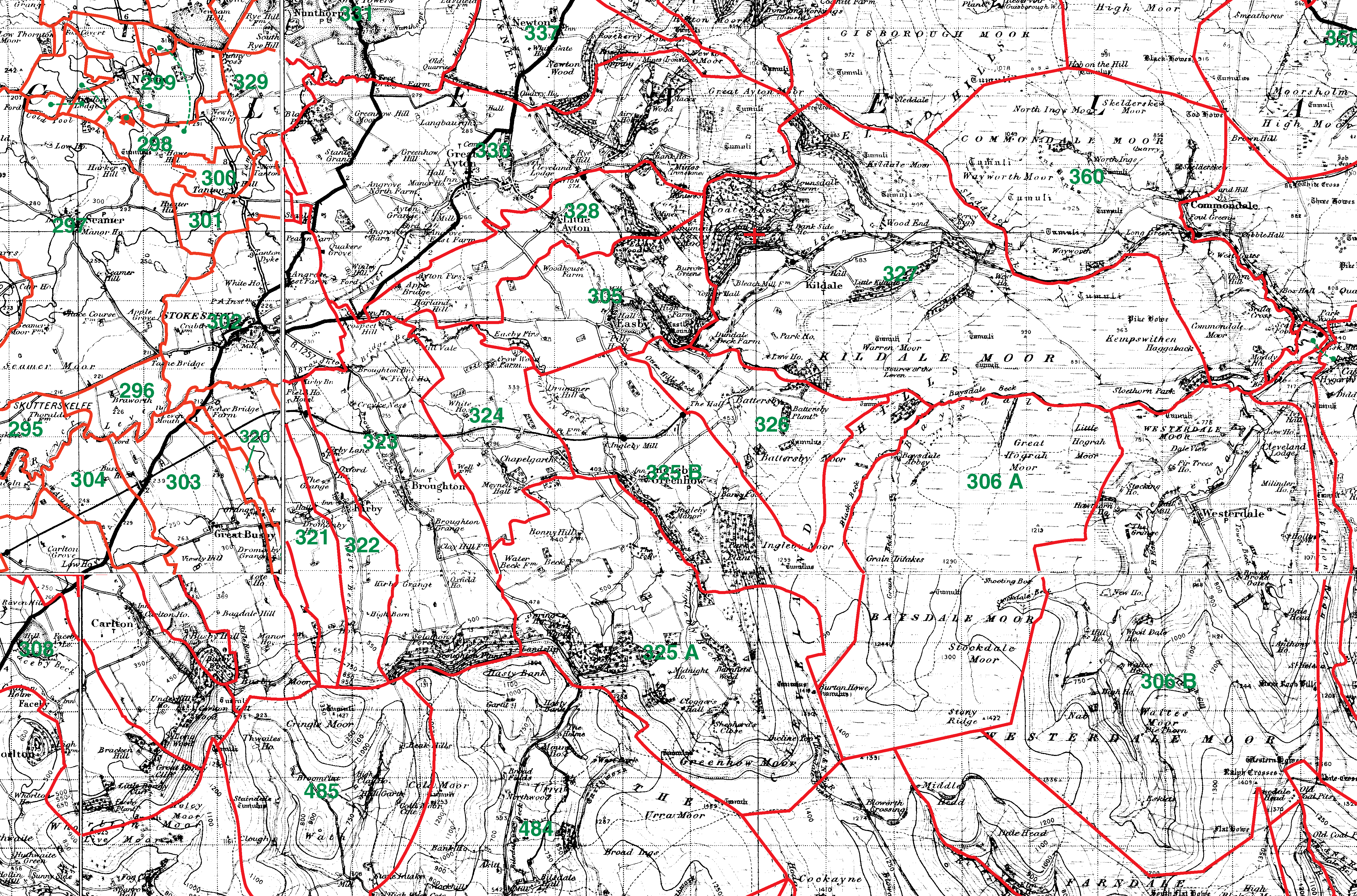 Stokesley boundaries map