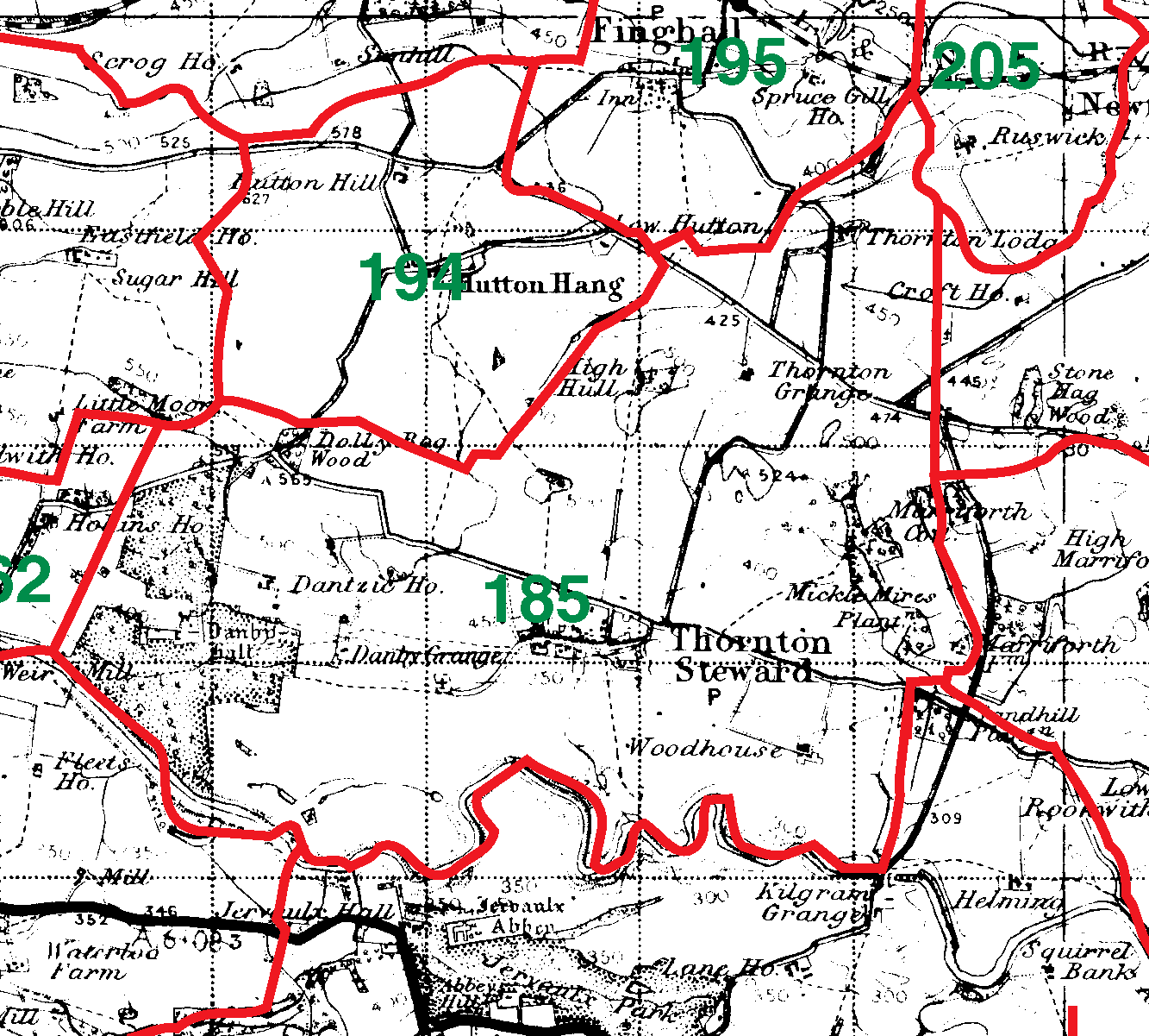 Thornton Steward boundaries map