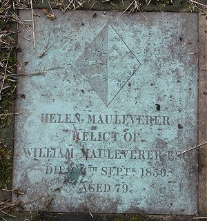 Helen Mauleverer Plaque