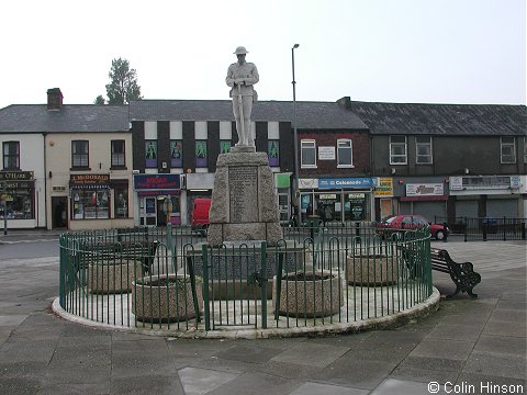 The 1914-1918 and 1939-45 War Memorial at Eston.