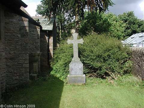 The World Wars I and II memorial in the Churchyard at Stalling Busk.