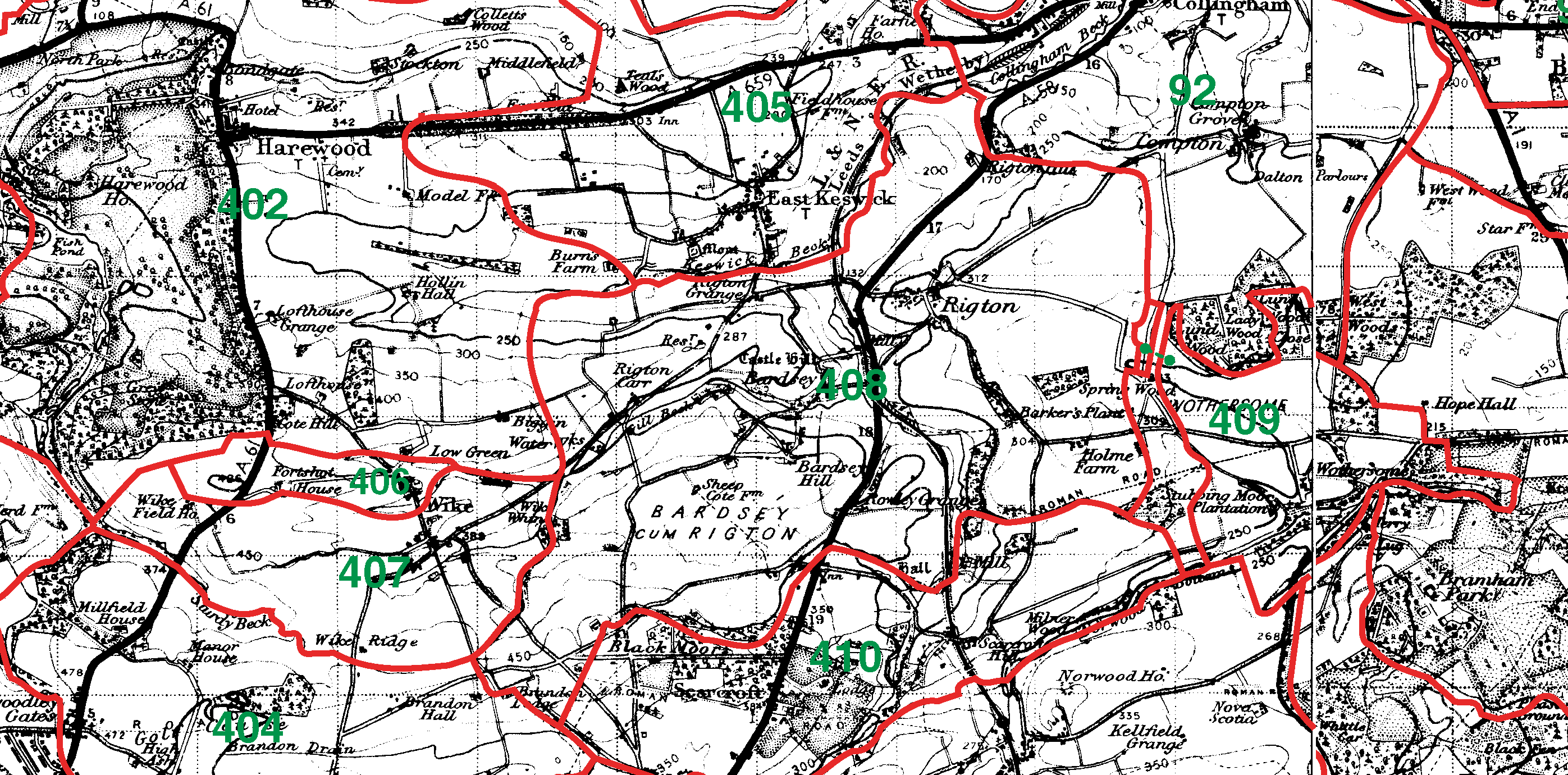 Bardsey boundaries map
