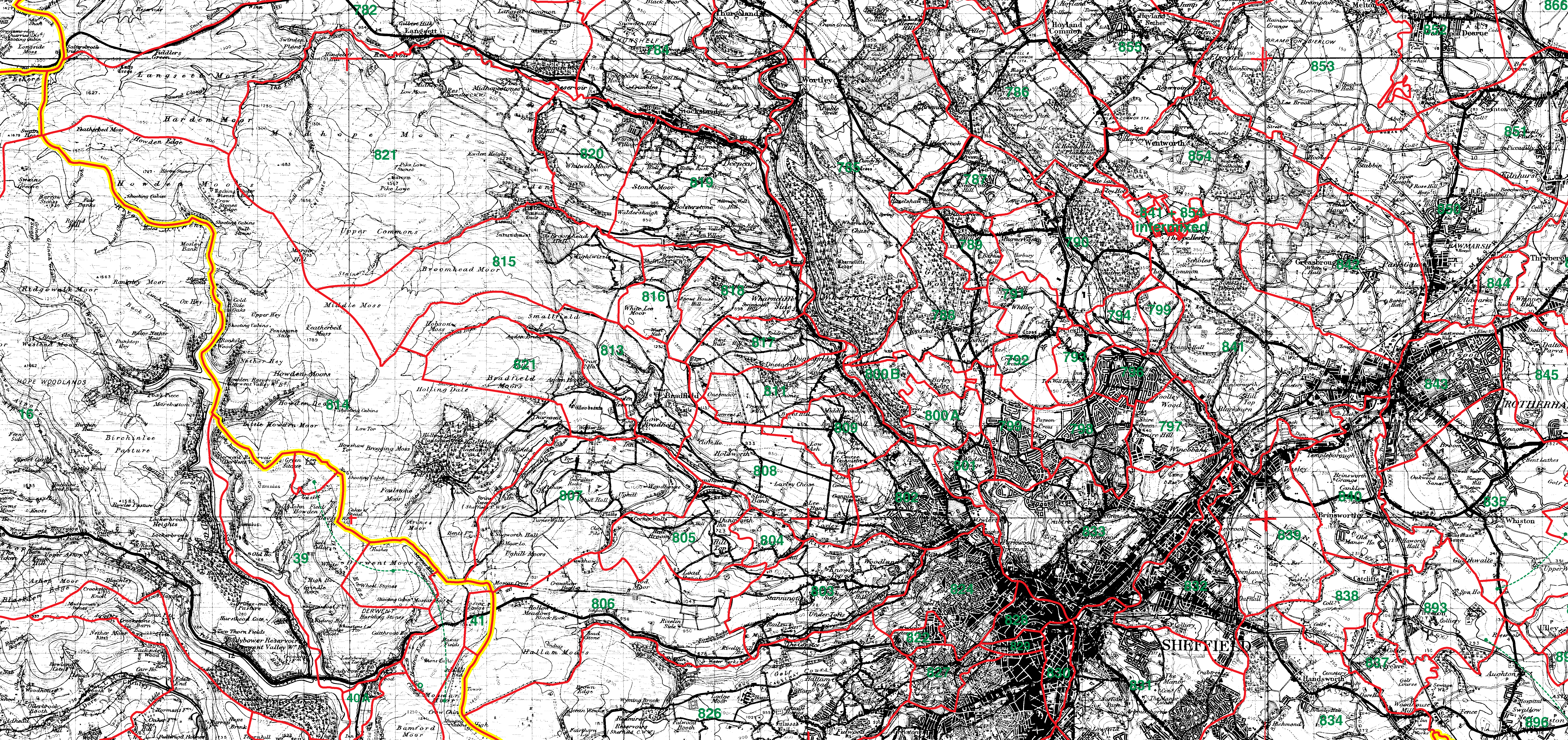 Ecclesfield boundaries map