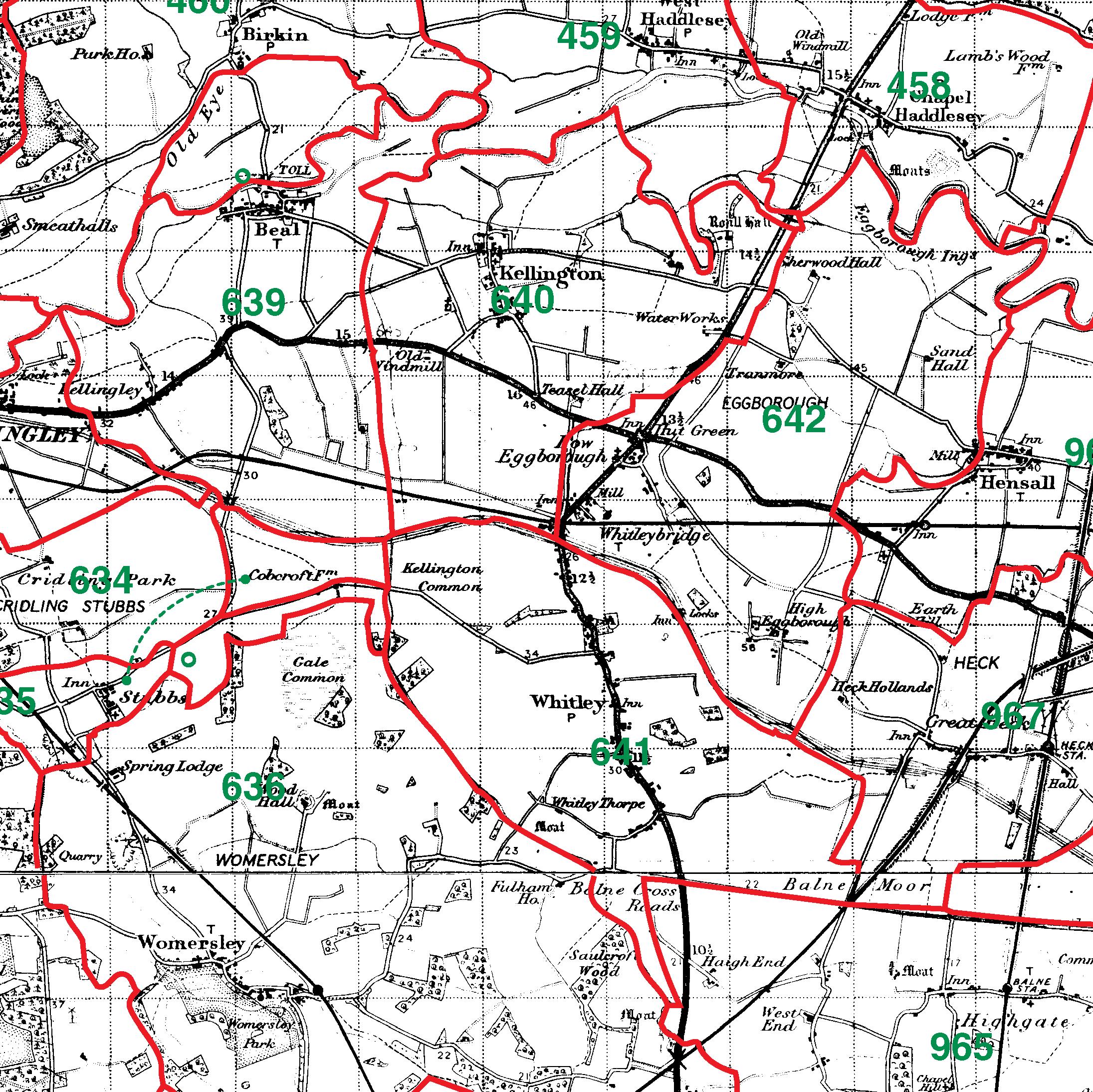 Kellington boundaries map