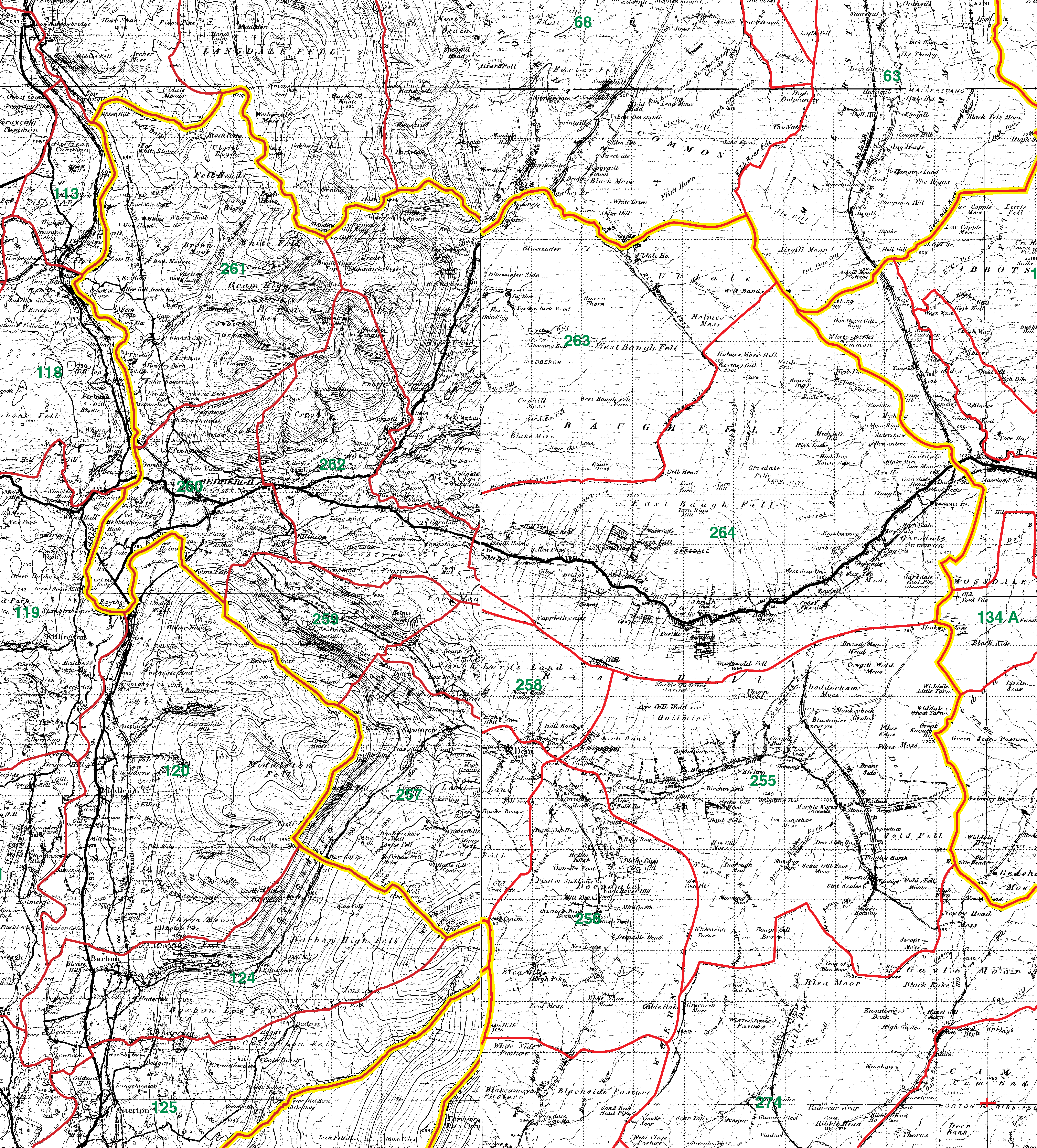 Sedbergh boundaries map