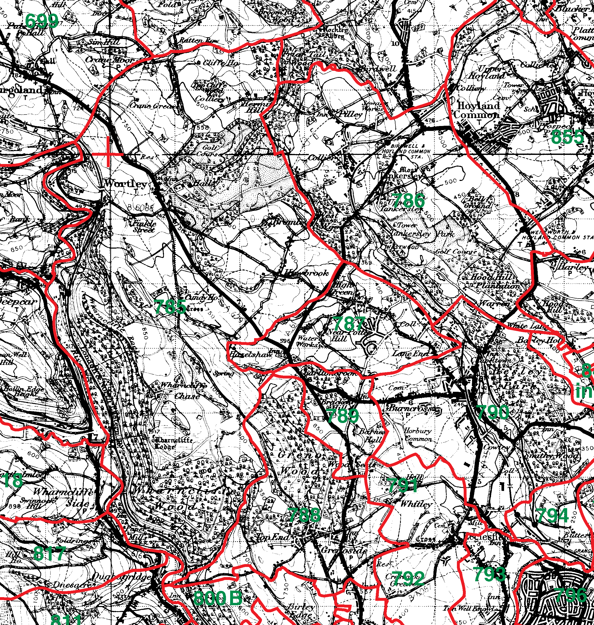 Tankersley boundaries map