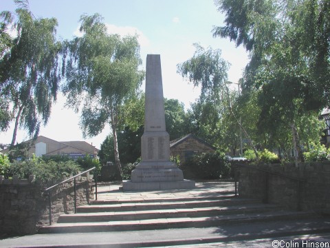 The war memorial to those from Barnoldswick who fell in the two world wars.