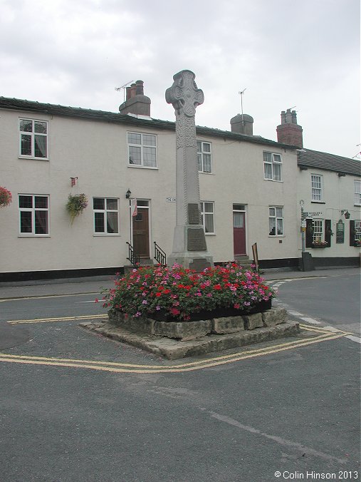 The World War I and II War memorial in Barwick in Elmet