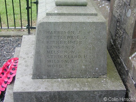The War Memorial near the Church, Burton in Lonsdale.