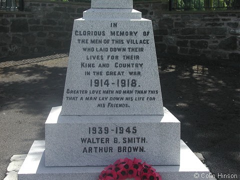 The War Memorial at Gisburn.