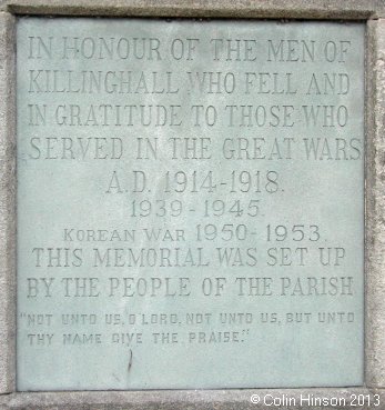 The The War Memorial at Killinghall