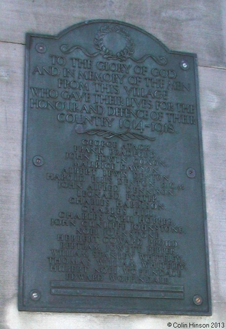 The World Wars I and II memorial at Pool.